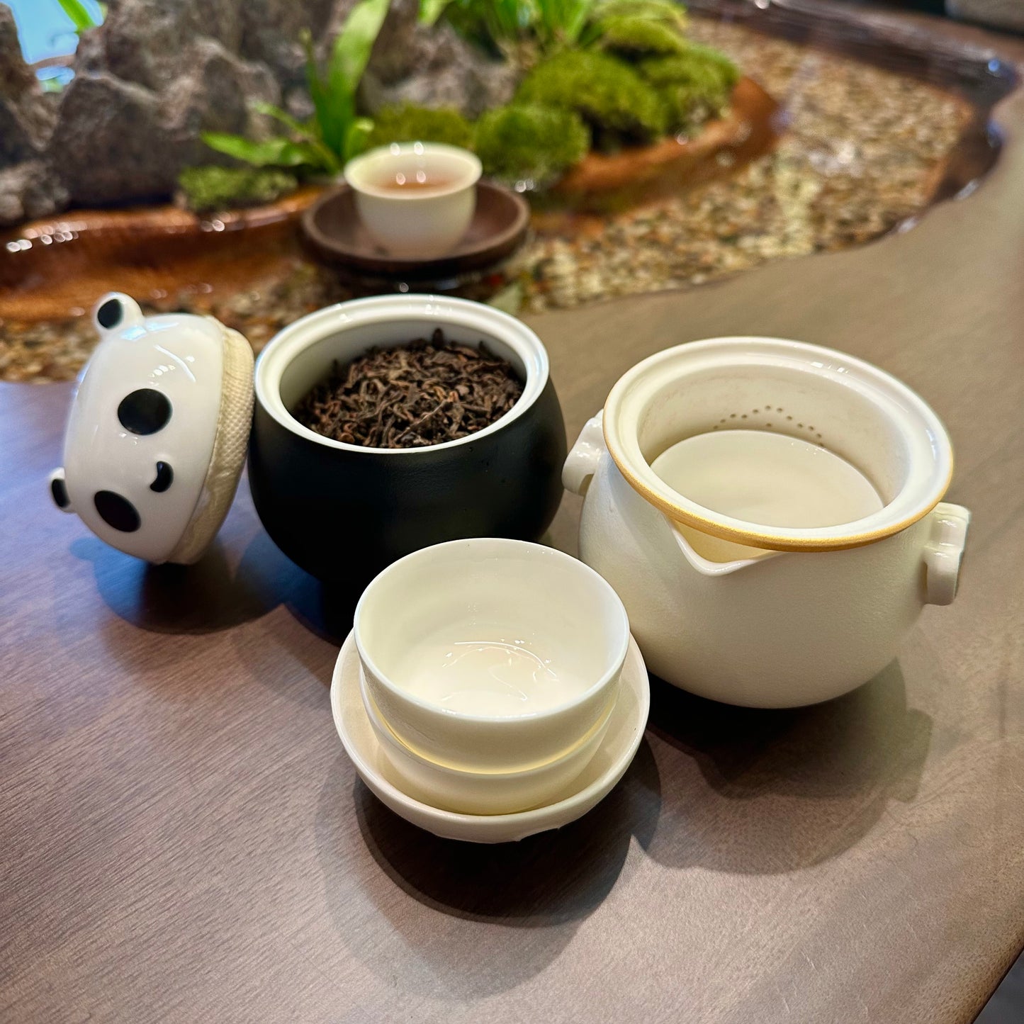 Zen Panda Portable Tea Set