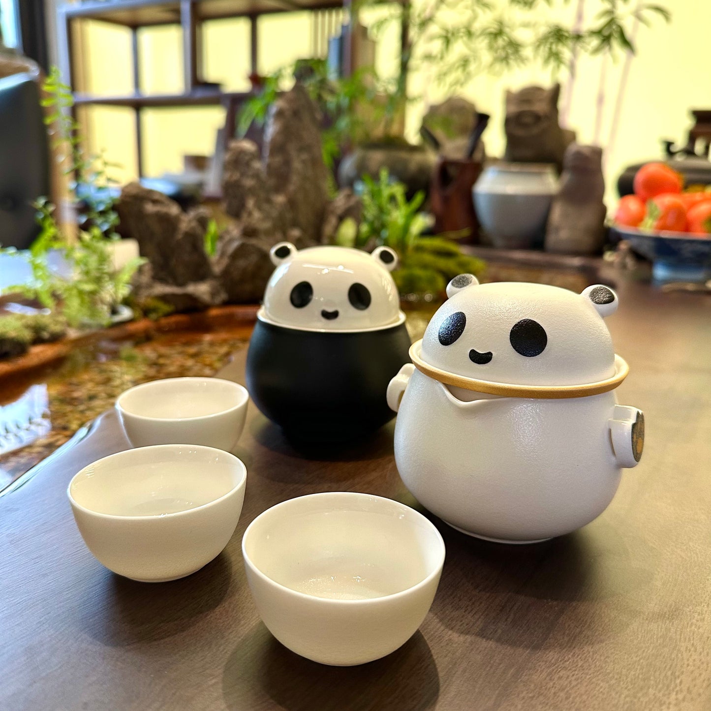 Zen Panda Portable Tea Set