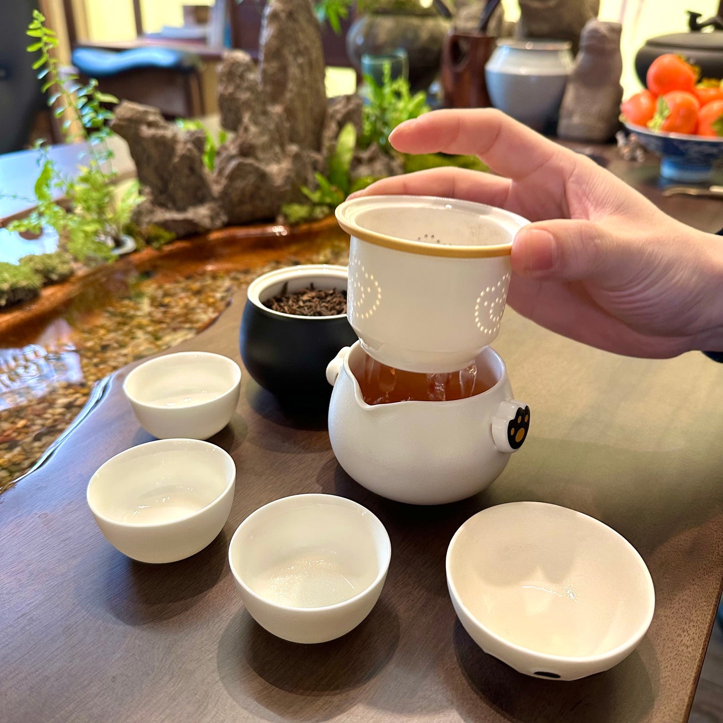 Zen Panda Portable Tea Set